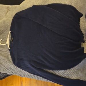 NAADAM Men's 100% Cashmere Crewneck Sweater - Dark Blue Size Small